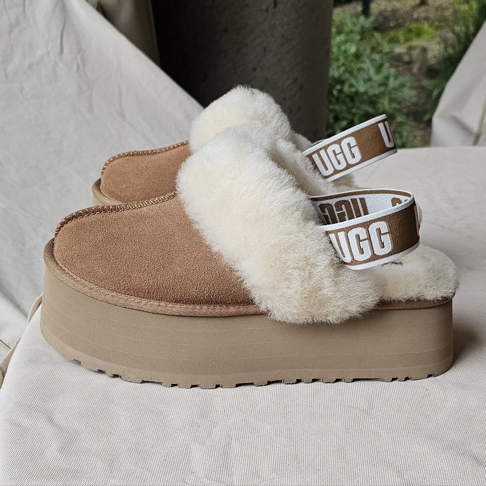 UGG - FUNKETTE PLATFORM - Chesnut - US 10 - BNIB - Picture 6 of 8